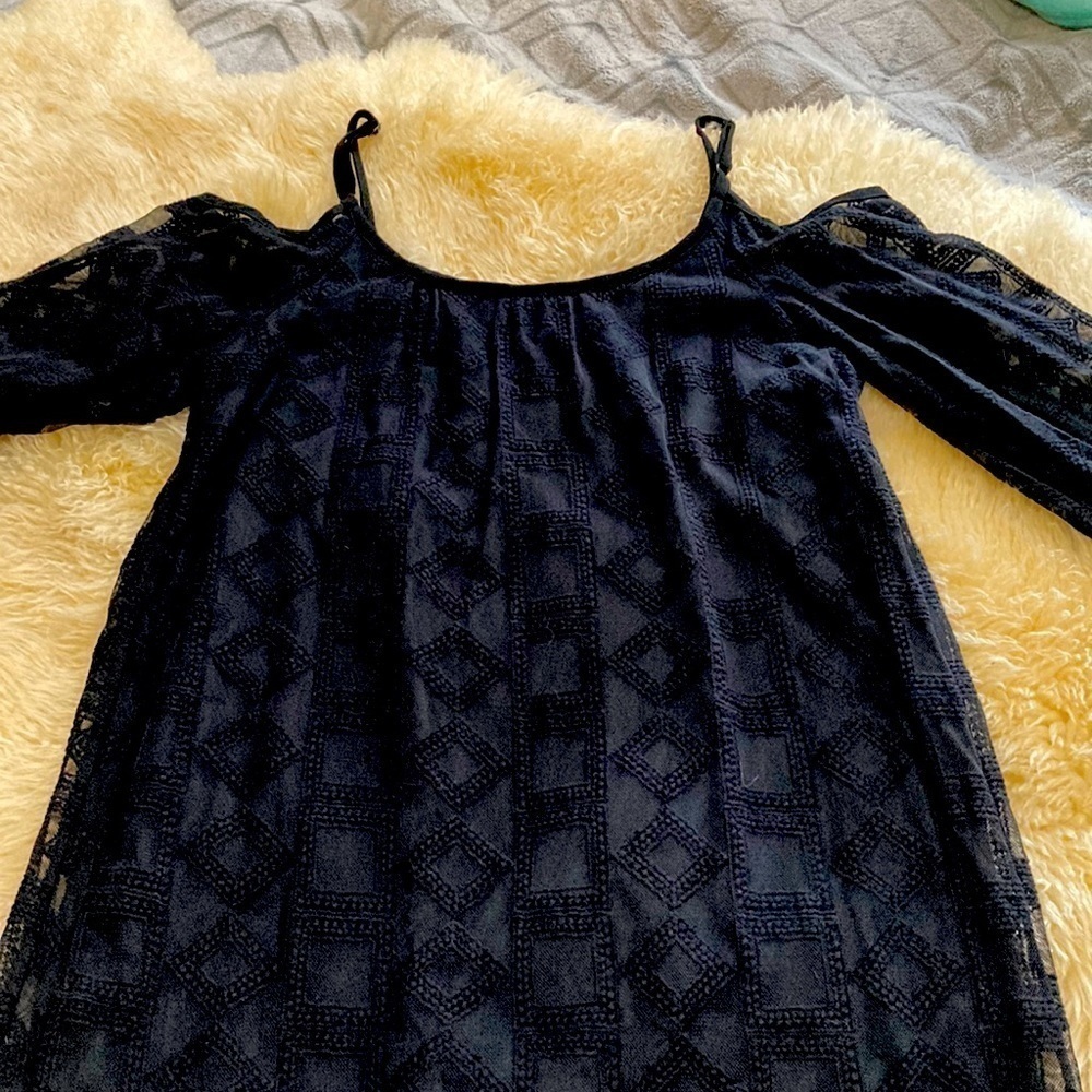Xhilaration lace overlay black dress size medium